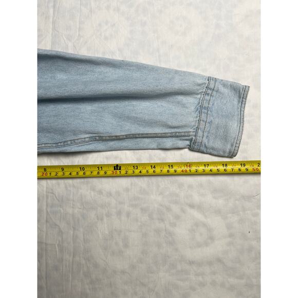 J Jim Hard Rock Cafe Denim Button Down Niagara Falls Size Medium 100% Cotton - Picture 6 of 7